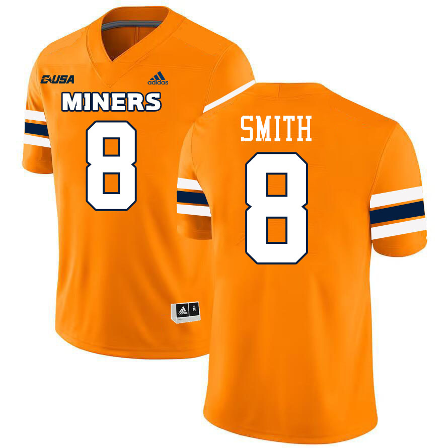 #8 Shay Smith UTEP Jersey,UTEP Miners College Football Jersey,Uniforms-Orange